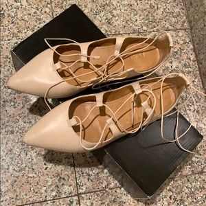 JCrew Lace Up Flats